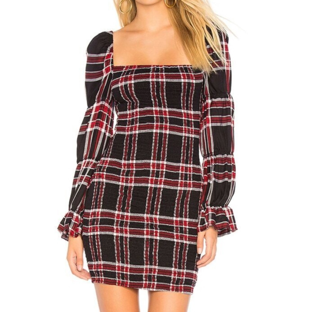 LIKELY Bartoul Smocked Dress Plaid | Size 4 | NWT